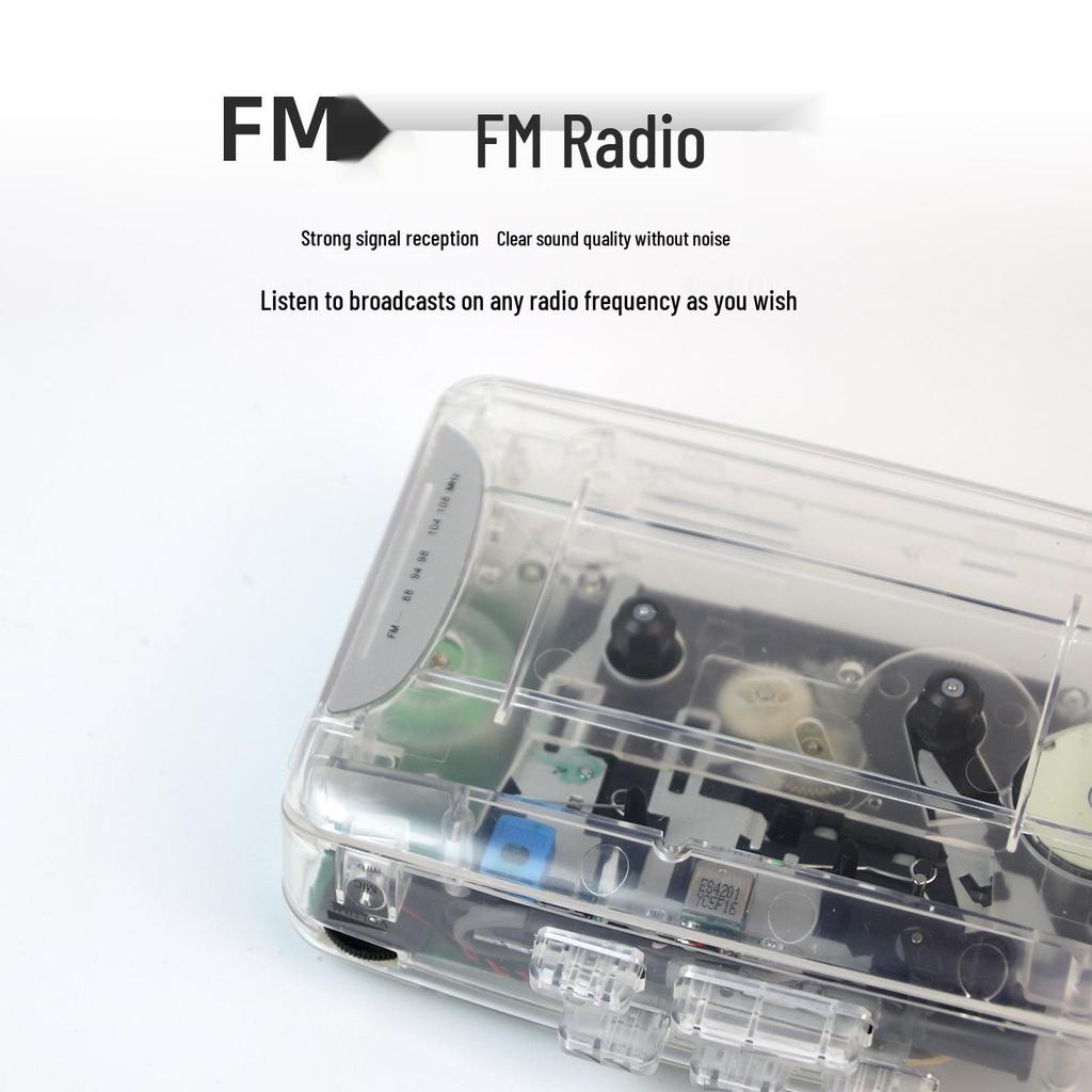 Портативный ностальгический кассетный плеер с Hi-Fi стерео радио