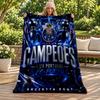FC Porto blanket Flannel Blanket Soft Cozy Plush Throw for Sofa Bed Lightweight Home Decoration Gifts for Christmas various holidays