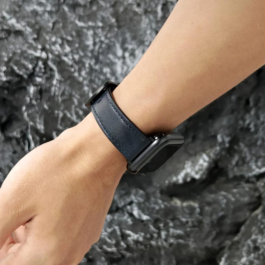 Ремешок для часов из телячьей кожи для apple watch ремешок 49 мм 44 45 мм 42 40 мм 41 мм Женский Мужской браслет для iWatch series 8 7 6 5 4 3 Se Ремешок