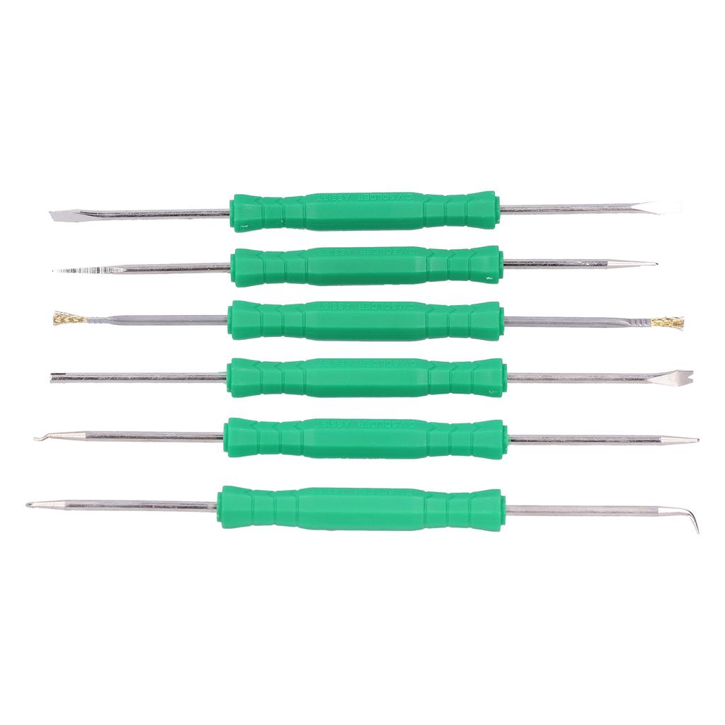 6pcs Professional Electronic Heat Assist Solder Welding Repair Tool Kit for PCB Clean