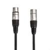 Кабель XLR Amazon Basics для микрофонов, динамиков и звуковых систем, проводник из чистой меди, ПВХ оболочка 6 мм, 3 м, черный, набор из 2 шт.