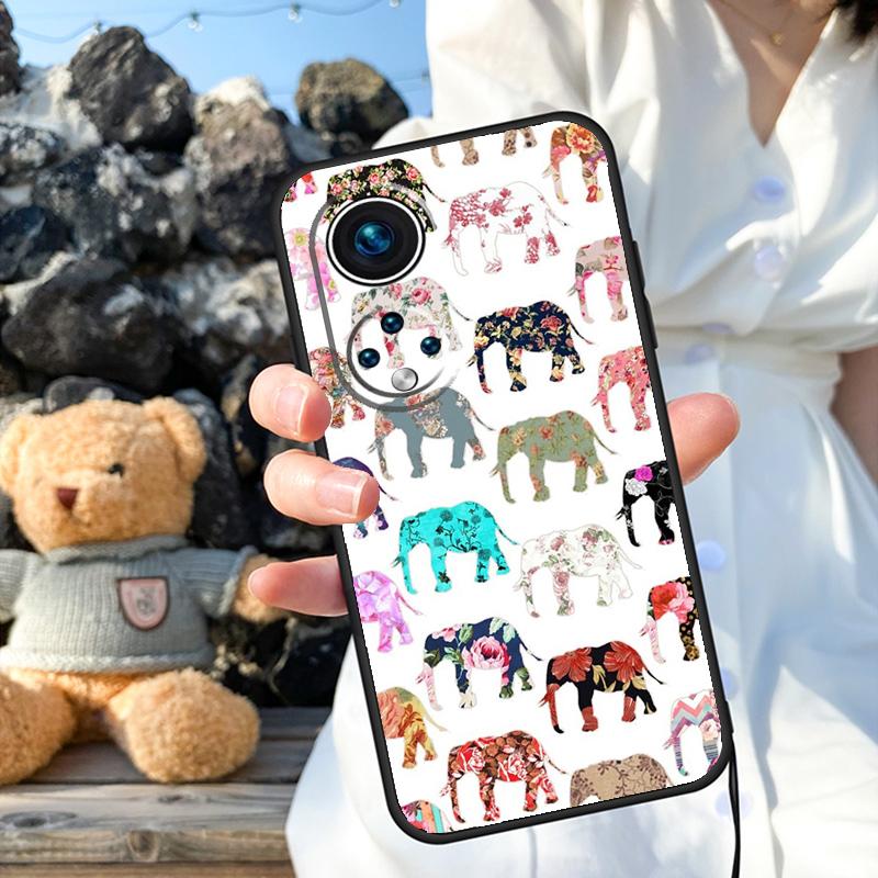 Милый чехол для телефона с изображением слоненка для Honor 90 Lite 50 70 Magic 5 6 Pro X6 X7 X8 X9 X6a X7a X8a X9a X9b X8b Cover