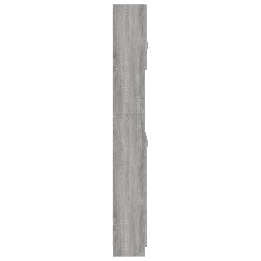 Vidaxl Тумба для ванной комнаты, Серый дуб Сонома, 32x25,5x190 см