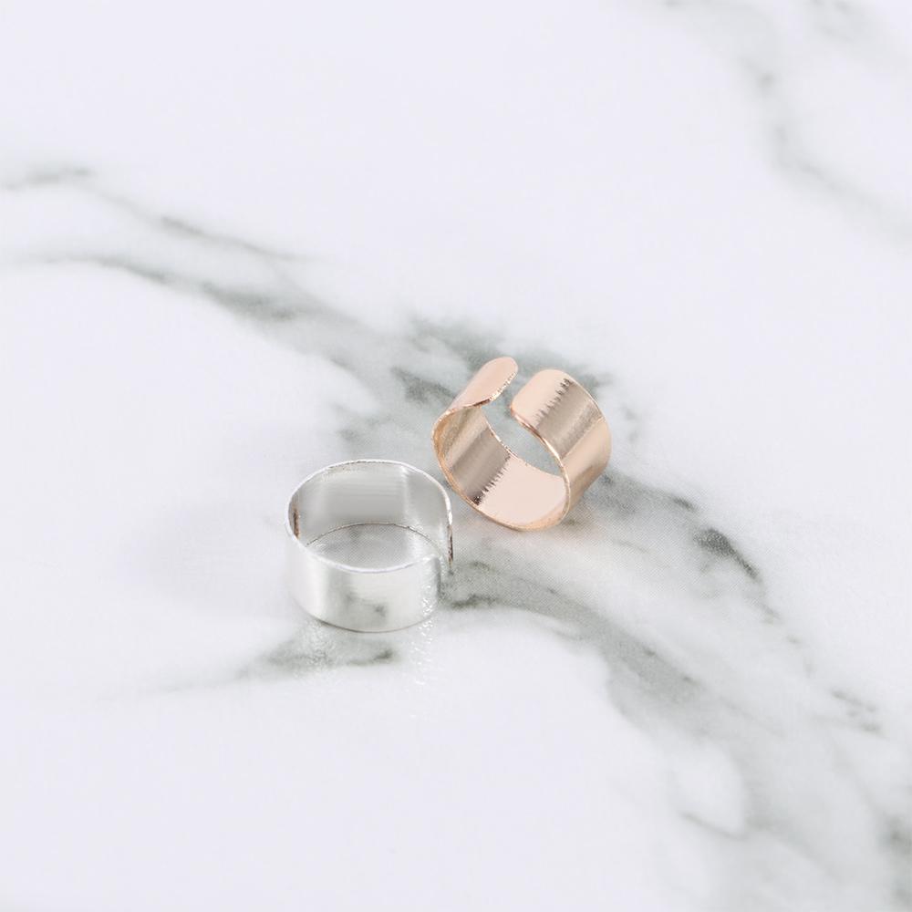 Круглые Геометрические Хрящ Золотой Серебряный Цвет Украшение Клипсы Серьги Ушной Манжет Модные Аксессуары