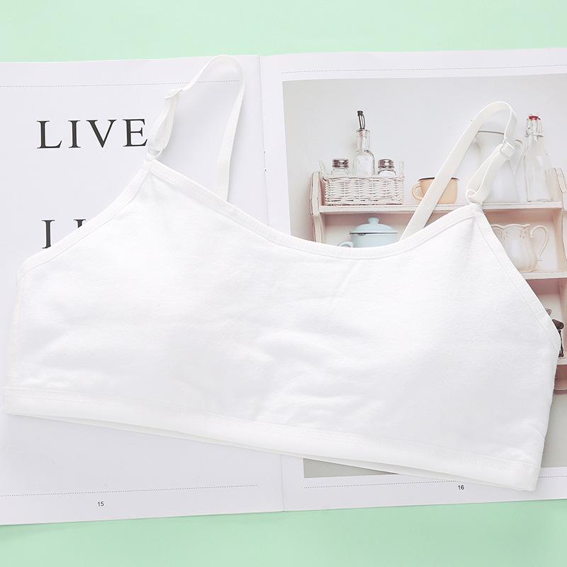 Однотонный тренировочный бюстгальтер для девочек 12-15 лет