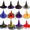 Rose Witch Hat In Red Black And Purple Perfect For Halloween Party And Costume