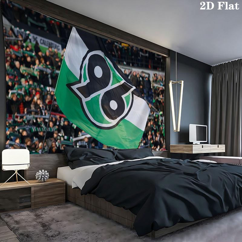 Hannover 96 Art Wall tapestry, aesthetic printed fabric blanket, suitable for bedroom, living room, and home decor.