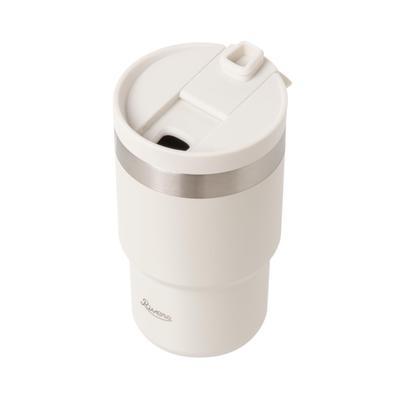 Кружка-термос Rivers Wall Mug Shade 300 мл с вакуумной изоляцией из нержавеющей стали, белая (Горячая холодная) Крышка, Герметичная, Сталь, Автомобильная, Кружка, Портативная, Тонкая,