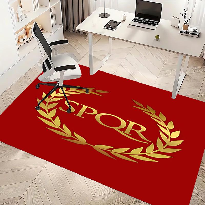 1pc SPQR Roman Eagle1 Print Area Rug - Soft, Washable Non-Slip Indoor Mat, Living Room, Home Office Decorative Rug,Office Decorative
