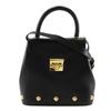 2WAYShoulder Handbag DQ-21 1668 Vintage Black Calfskin Women Used