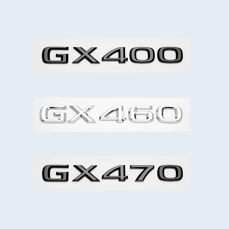 3D хромированный глянцевый черный ABS буквы номер GX400 GX460 GX470 эмблема для багажника автомобиля Lexus логотип значок наклейка