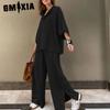 Retro Women's Top and Trousers, Cotton and Linen Two-piece Casual Loose Long Pants Set for Women