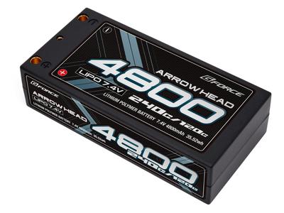G-FORCE Аккумулятор LiPo Arrow Head 7.4V 4800mAh 120C240C LiPo для радиоуправляемых машин GFG017 Официальный японский продукт