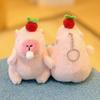 Cartoon Capybara Plush Keychain Pendant Stuffed Animals Doll Toys Backpack Hangings Decoration