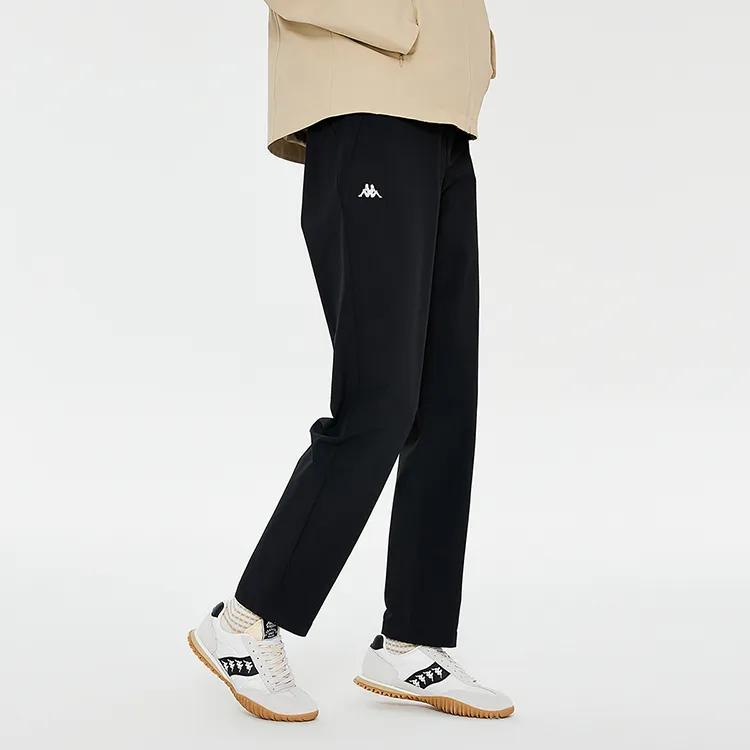 Kappa Casual Pants Women's Black-990 Moderate Straight Fit Pants (Unisex) Casual Pants K0E22AY40
