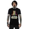 STAR WARS Мужская хлопковая футболка с радужным принтом
