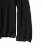 MASSNOUN Waffle Cut Divide Boat Neck Long Sleeve Mssls002-Bk