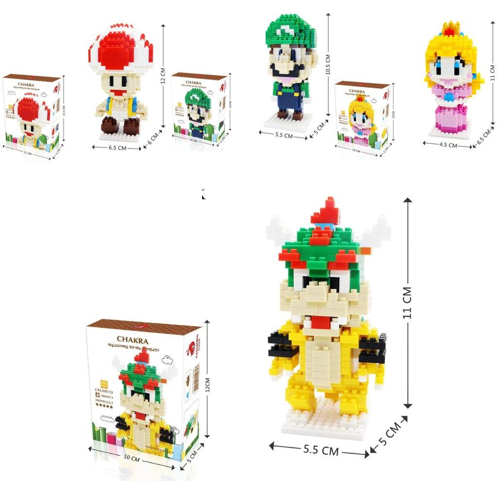 Super Mario Bros Plastic Puzzle Toy For Kids Educational Building Blocks Gift