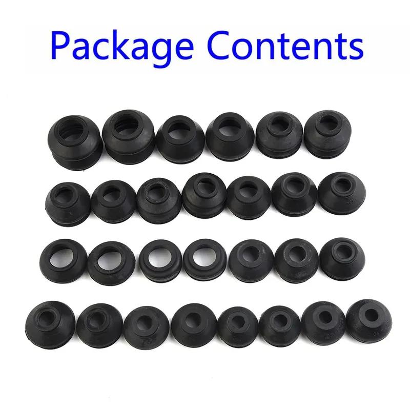 Cap Dust Boot Cover 28pcs Accessories Attachment Vehicle Ball Joint Dust Jacket Equipment Replacement Rubber Steering Suspension
