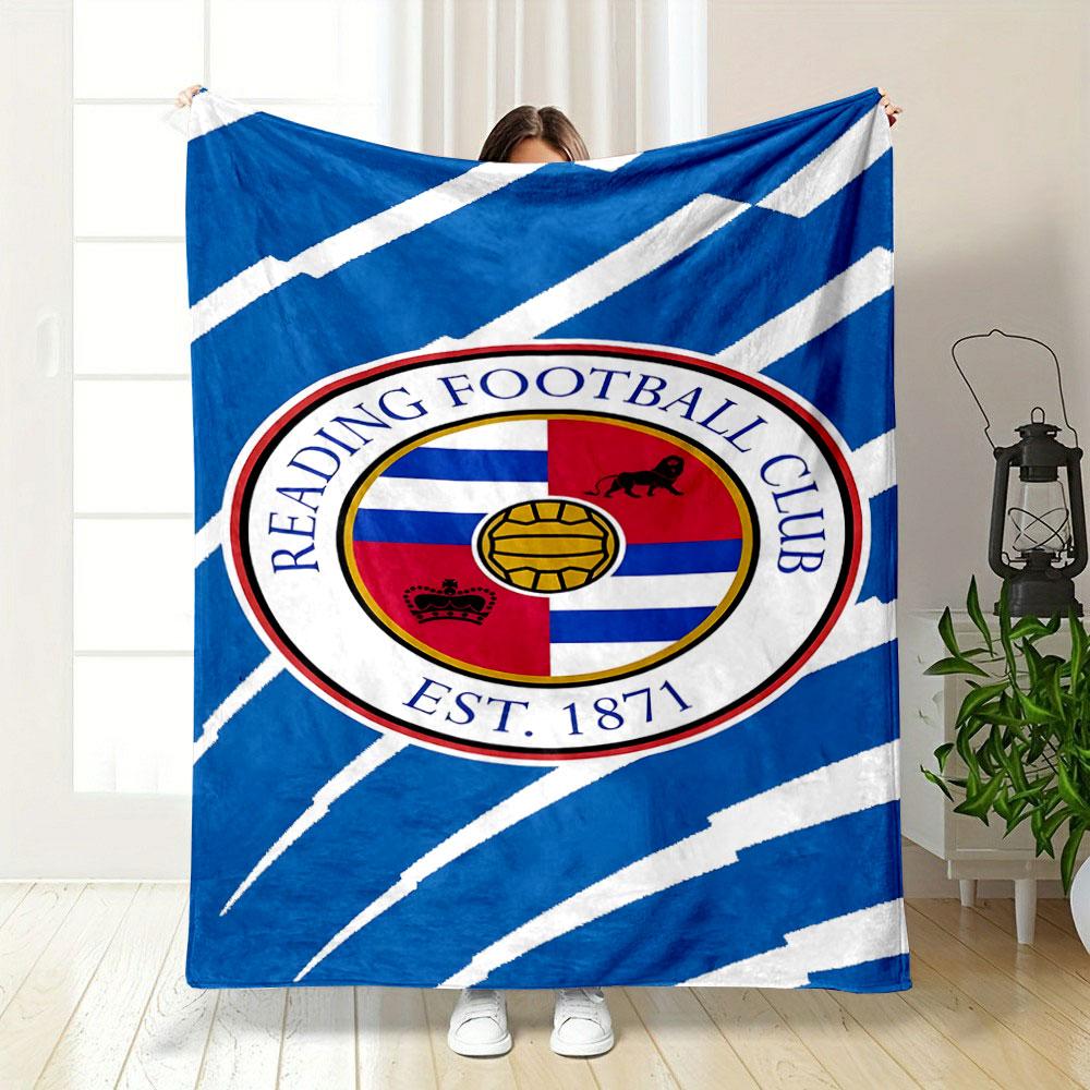 Reading FC Crest Blanket Design print blanket soft and cozy perfect for the living room bed sofa or a nap,gift