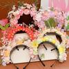 Cloth Ethnic Style Flower Headband Headdress Simulation Flower Hair Band  Ladies/Girls