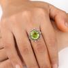 Peridot Gemstone 925 Sterling Silver Boho Jewelry Handmade Ring For Women Gift RR-7-3