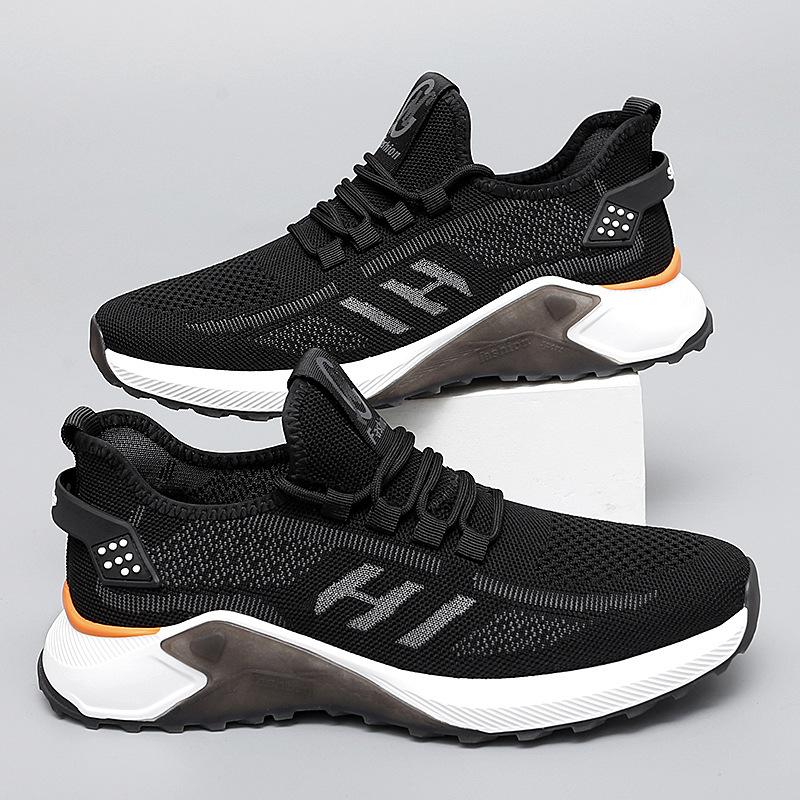 Flying woven mesh outdoor sports shoes students new summer casual men's shoes comfortable cloth shoes lightweight running shoes