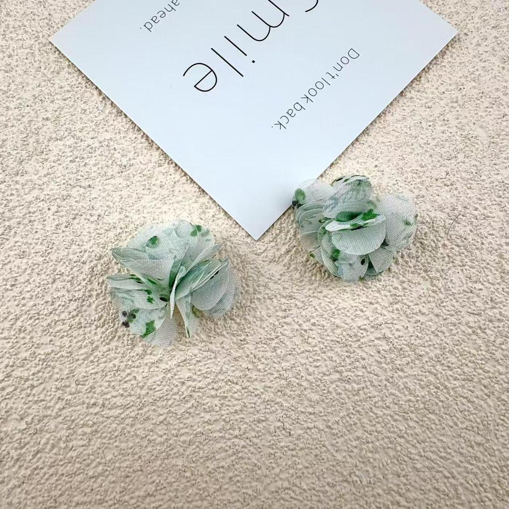 Ретро Тканевое Искусство Ручной Работы Цветочные Аксессуары: Серьги, Клипсы, Головные уборы, Украшения для одежды