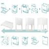 ISETO Folding Laundry Basket with Legs, ACOT, White, Width 40 x Depth 4.0-30.0 x Height 61.0 cm, Made in Japan, Foldable, Legs, Reduces Back Pain, Sto
