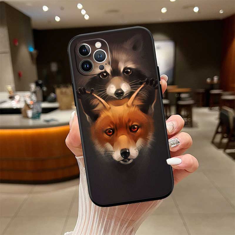 UP4 Animal Raccoon Fox New High-End Shell Phone Case for Xiaomi Poco C40 C50 C51 C55 C65 C71 C75 F3 F5 F6 F7 M2 M3 Pro Ultra