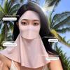 Женская маска для лица с защитой от солнца, дышащая и УФ-защитная, подходит для летнего катания на велосипеде на открытом воздухе