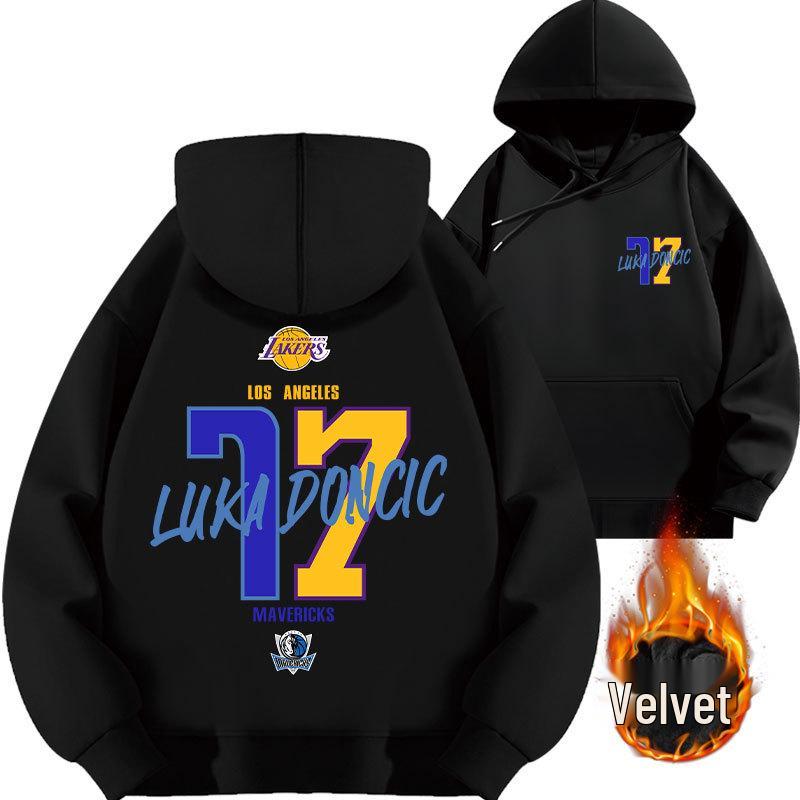 Худи для баскетбола с номером 77 Луки Дончича Lakers Mavericks - Коллекция 2025