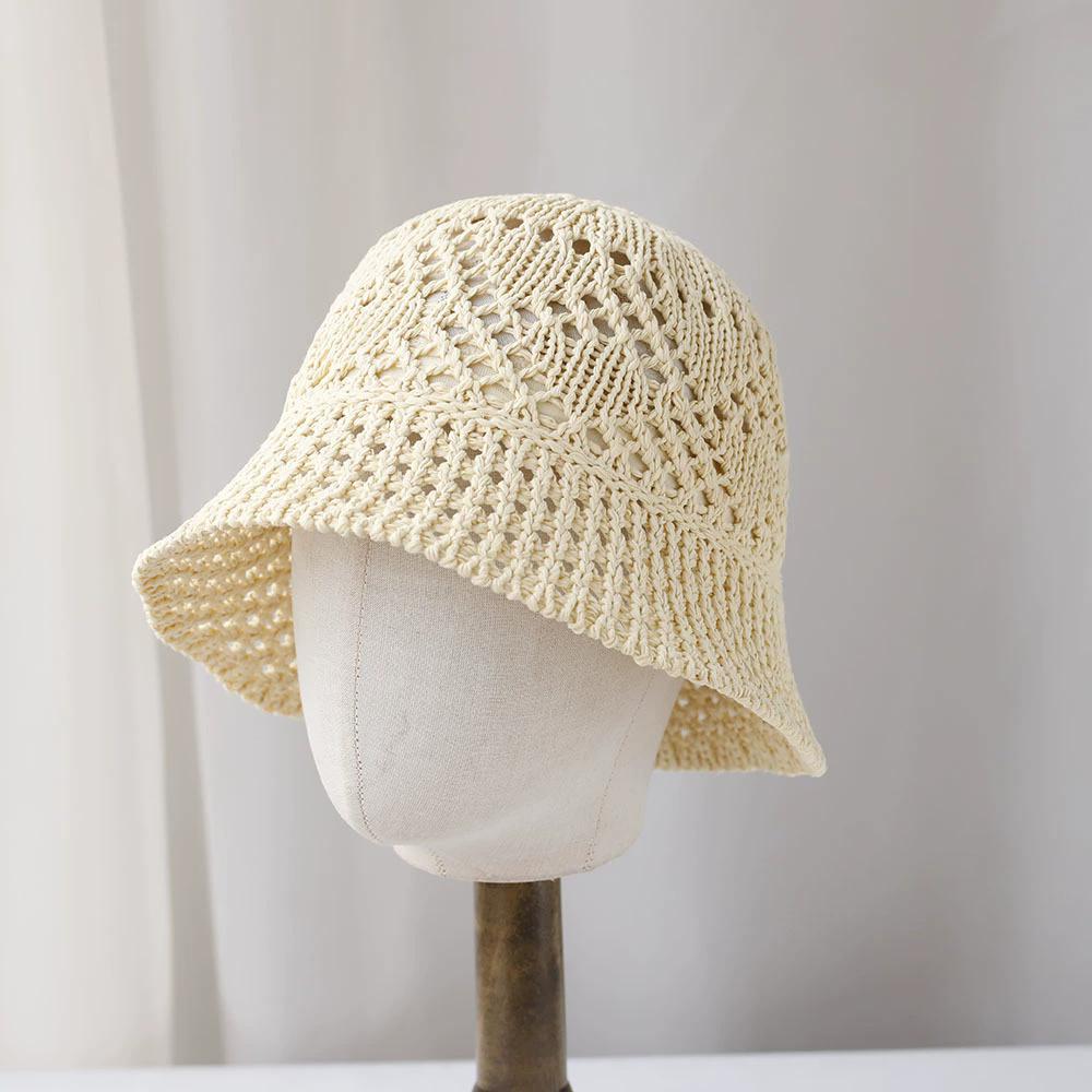 Женская панама, летняя ажурная тонкая дышащая шляпа от солнца, женская пляжная панама, складная уличная японская кепка для отдыха и рыбака