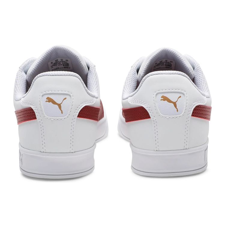 Puma Smash Vulc Casual Low-Top Sneakers Unisex Sneakers White Red 359622-22