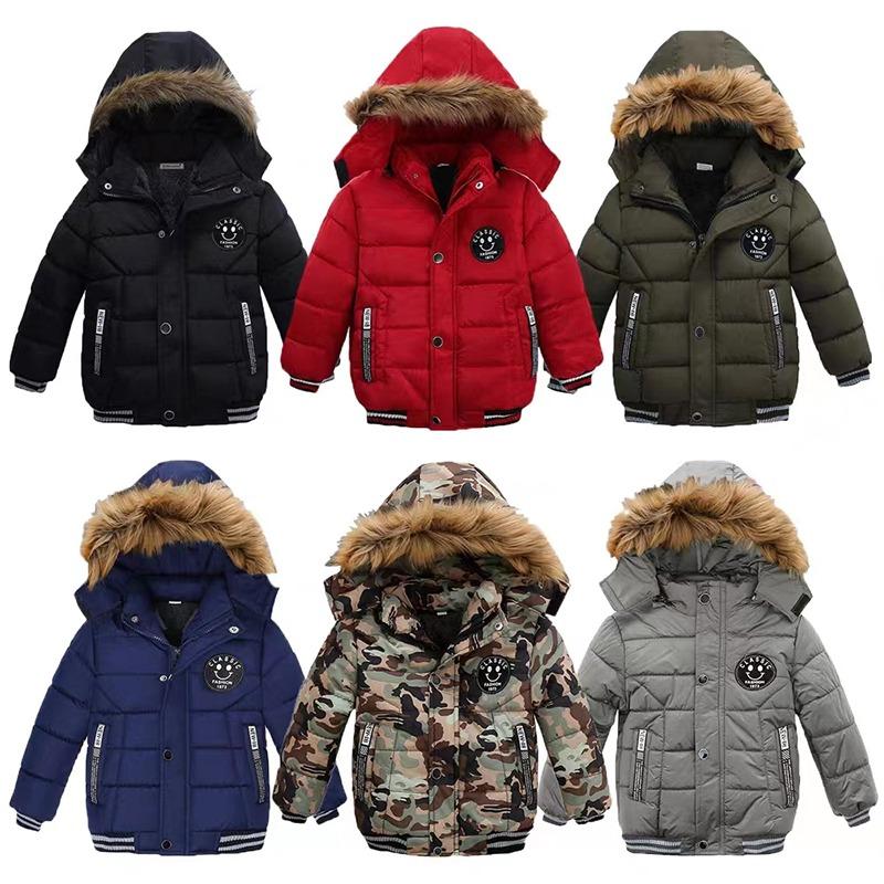 Утепленная парка Kinder Jungen Winterjacke Dicker Mantel Stepp Mantel Stepp Kapuze