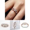 Stylish Geometric Heart-shaped Ring In Gorgeous Rose Gold For Daily Wear