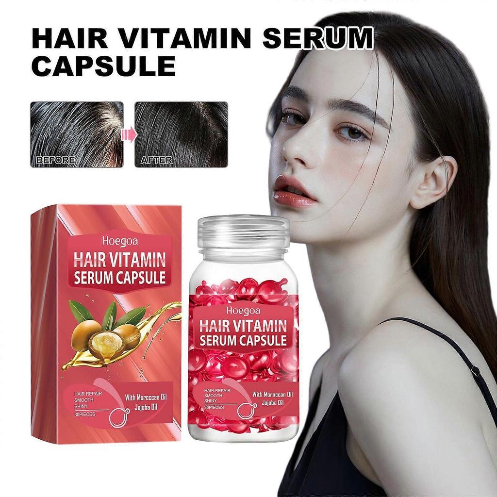 2025 Latest Model Pink Hair Essential Oil Care Capsules, Improve Dry Hair