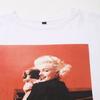 Fashion Style 2024 Autumn New Women's Clothing Easiest for Match Marilyn Monroe Print Short Sleeve T-shirt 0085032