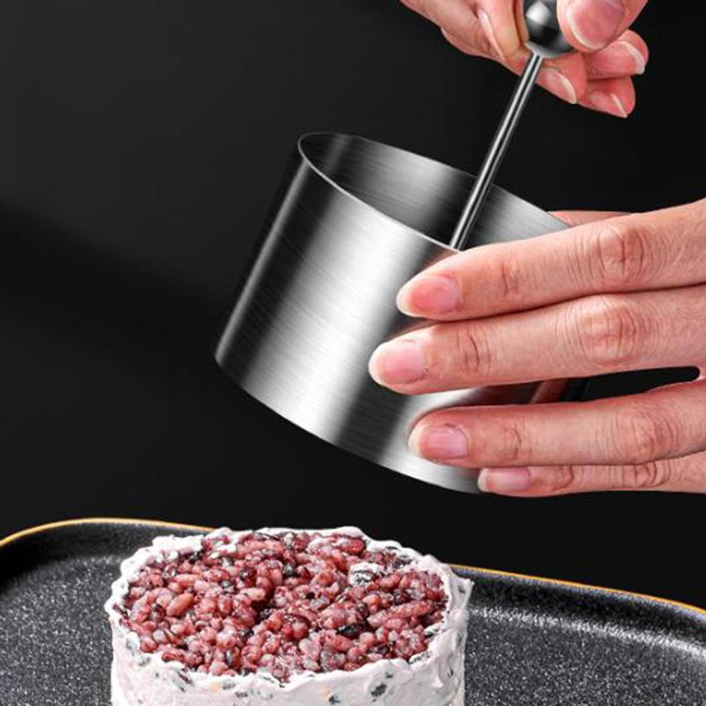 Premium Stainless Steel Dessert Ring Set - Versatile Baking Tools for Pies, Cakes, and More