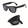 Folding Sunglasses For Women Men Trendy Designer Foldable Shade Portable Uv Protection Sun Glasses