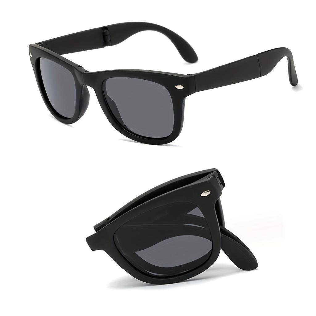 Folding Sunglasses for ladies Men Trendy Designer Foldable Shade Portable UV Protection Sun Glasses for daily use