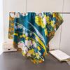 Fashion Light Luxury Satin Imitation Silk Printing Large Square Scarf Silk Scarf Shawl Headscarf Neck Protection Scarf Decorative Women'S Scarf