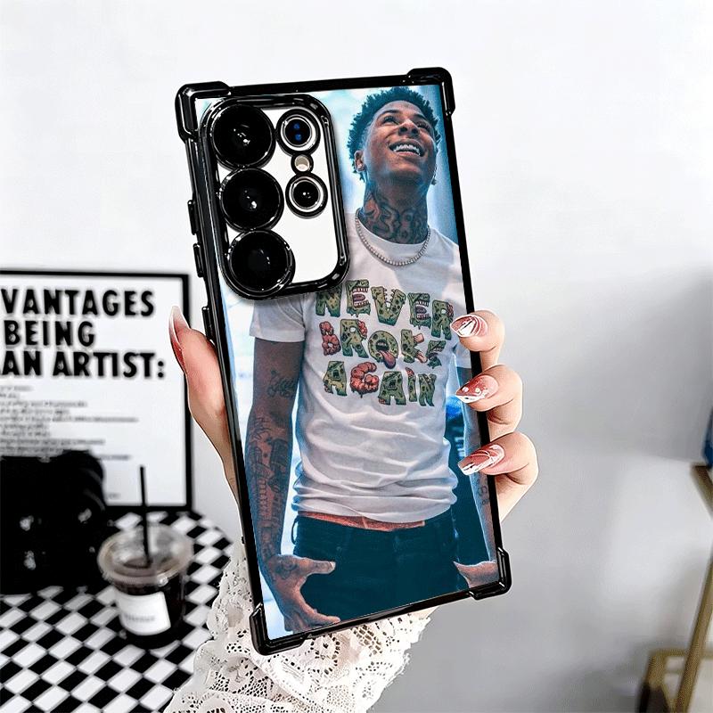Rapper YoungBoy Plating Phone Case For Samsung Galaxy S24 S25 FE S26 Edge S23 Ultra S22 S21 Plus S20 Anti-Fall Airabag Cover