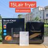 Большая вместимость 6 л многофункциональная интеллектуальная фритюрница с сенсорным экраном