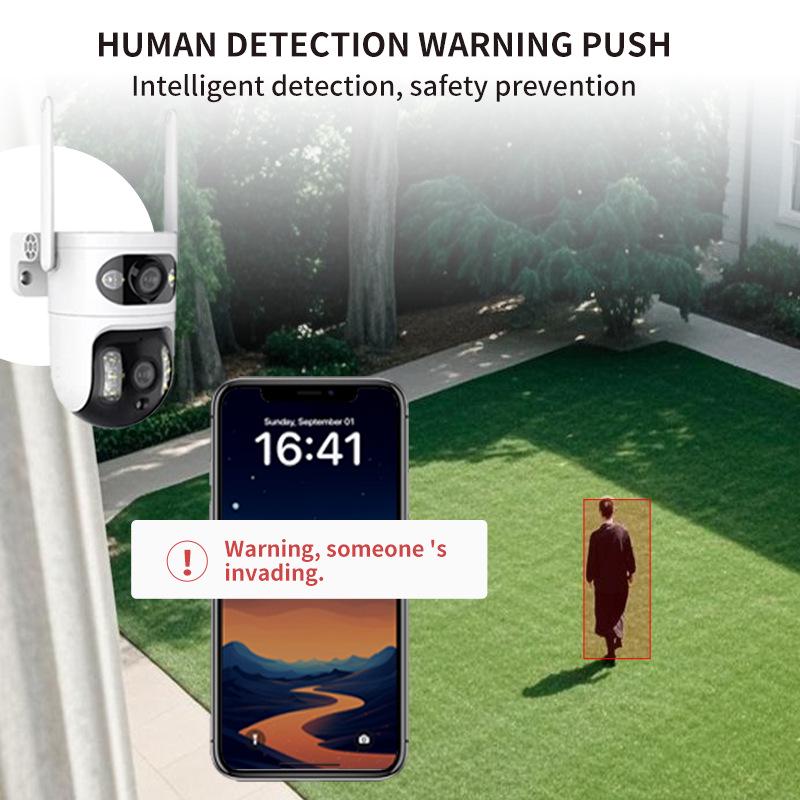 360° Панорамная HD Беспроводная WiFi Камера Домашней Безопасности с Кронштейном