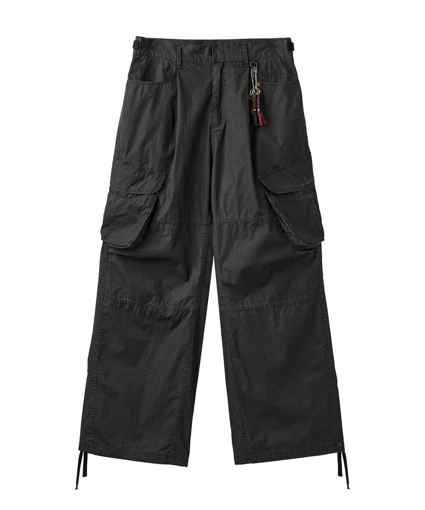 AREUBAN Military Combat Cargo Pants_Washed Charcoal