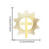 Cross Cake Topper Gold Acrylic Baptism Christening Communion Cake Decoration (L 11.3*11.8cm)