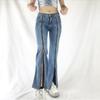 High Waist Long Zip Loose Wide Leg Jeans Female Fashion Jeans Trousers Trousers New