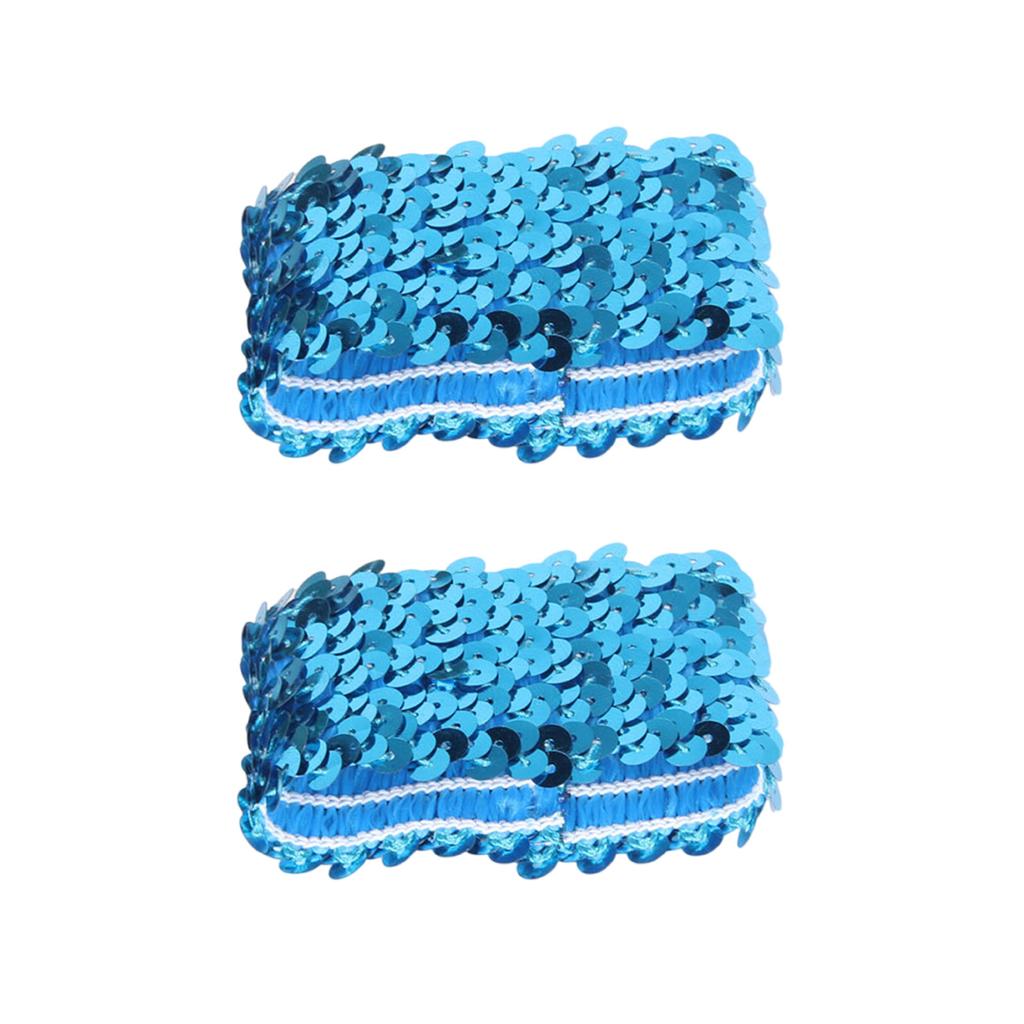 Popular Fingerless Cuffs Sequined Oversleeves Elastic Arm Sleeves Wrist Cuffs Cover for Dancing Event Dressingup