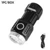 New Super Flashlight 6/8*P35 LED Mini Super Bright Flashlight USB Rechargeable Waterproof Magnet Outdoor Camping Emergency Light